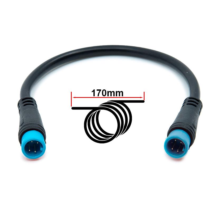 17cm waterproof adapter connector 8mm 4 pin MM 3pcs